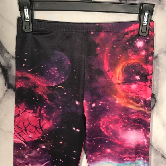 Galaxy Print Leggings Stretchy - Picture 4 of 5